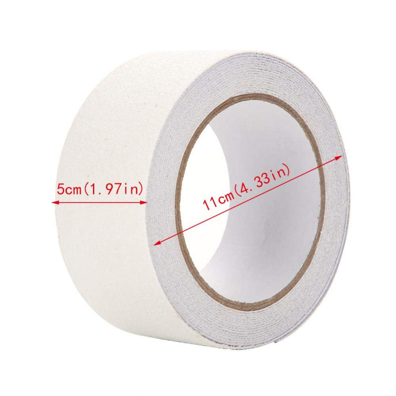 Anti Slip Tape, 5M x 5cm PVC Transparent Stair Tread Safety Grip Tape with Strong Adhesive for Wet Floor, Bathroom, Kitchen, and Swimming Pool