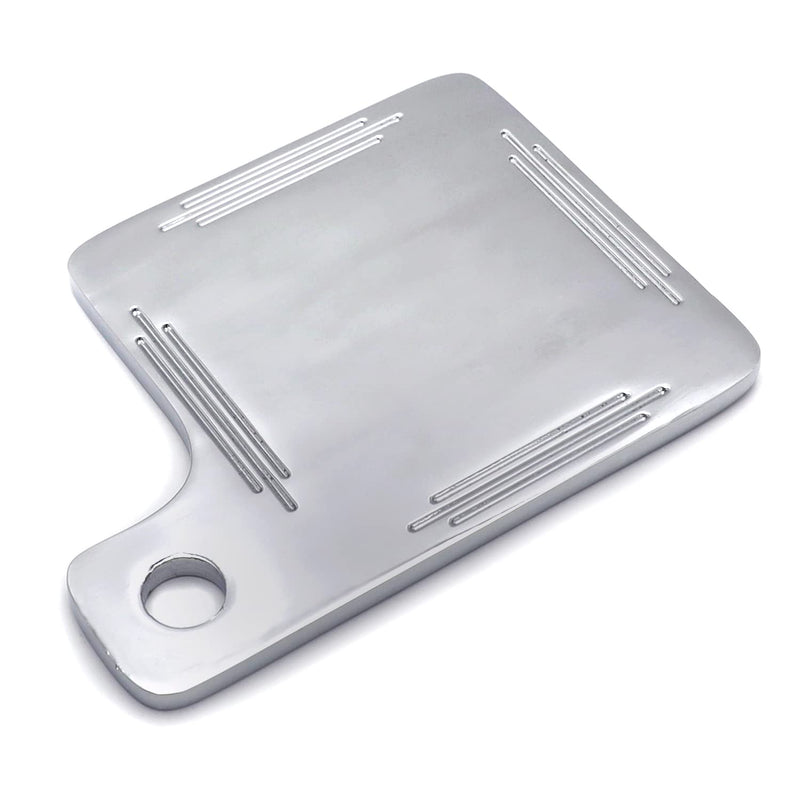 MT276-CD Universal Inspection Tag Sticker Renewal License Plate Chrome 1/2" bolt placement