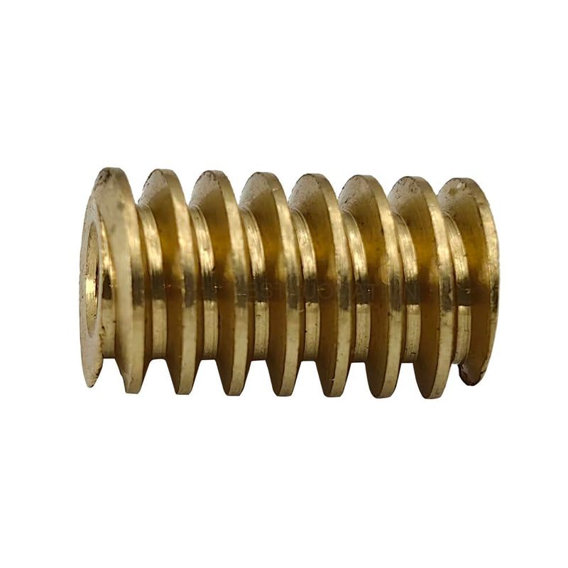 [Australia - AusPower] - Brass Worm Gear Set - 0.5 Modulus 20T 20:1 Reduction Rate 3mm 4mm Hole Diameter Right Rotation Drive Gear Box Wheel Shaft Kit (Rod-3mm bore, Gear-4mm bore) Rod-3mm bore 