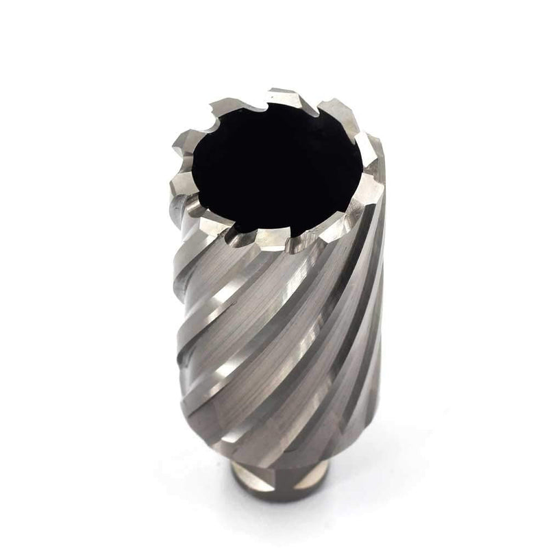 Annular Cutter JESTUOUS 3/4 Inch Weldon Shank 1-1/2 Cutting Diameter 2 Cutting Depth with Two-Flat HSS Kit for Magnetic Drill Press,1 Piece Silver