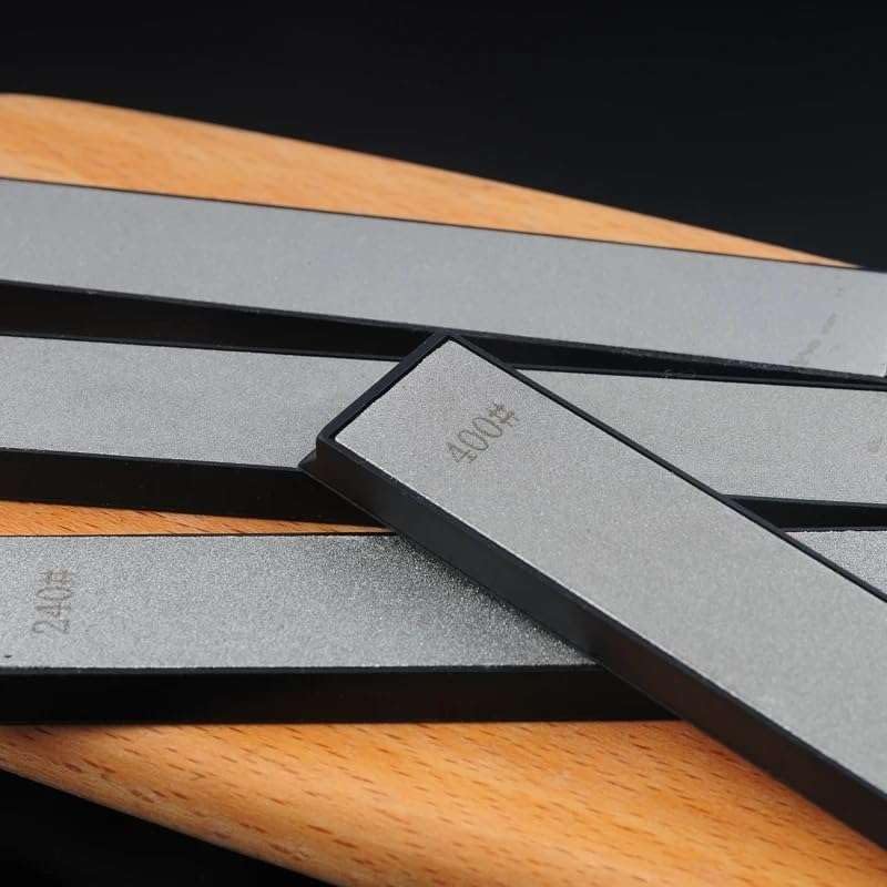 [Australia - AusPower] - 9 Pcs Diamond Knife Sharpening Stone Set, Professional Diamond Whetstone Set with Base for Ruixin Sharpener (SET-B) SET-D 