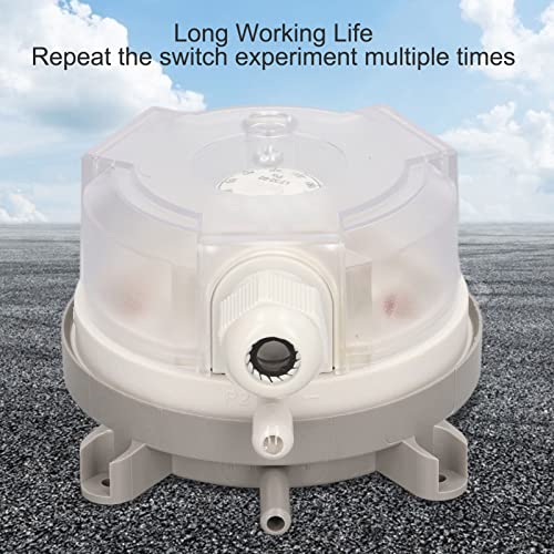 Differential Pressure Switch, 20-200Pa, Single Pole Double Action Pressure Switch, Dustproof and Waterproof for Aerospace Electronic Processing