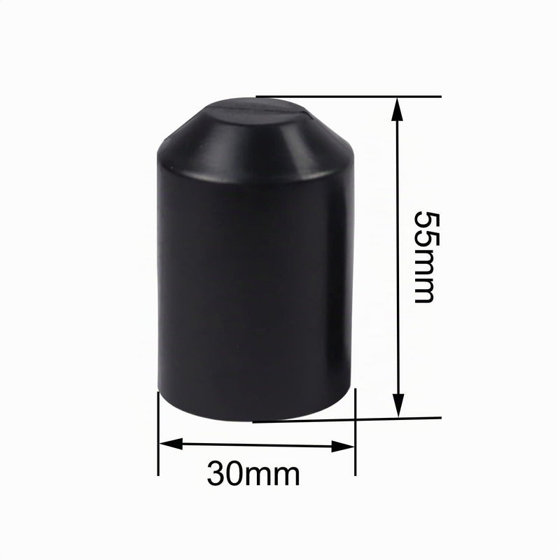 Heat Shrink Tube Heat Shrink Caps 30 mm Warm Shrink End Cap Waterproof Insulation Protection for Cable End Pack of 4 (30 mm)