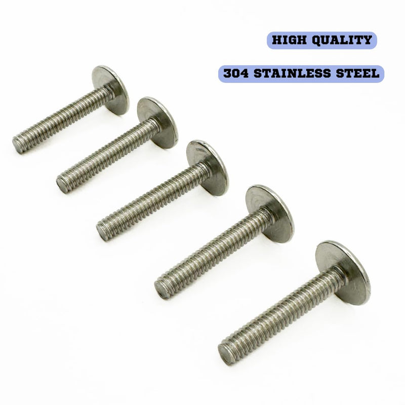 Mighty Fasteners Combo Sidewalk Bolts, 304 Stainless Steel, Hurricane Hardware, 1/4" X 3/4", 100-Pack 1/4" X 3/4"