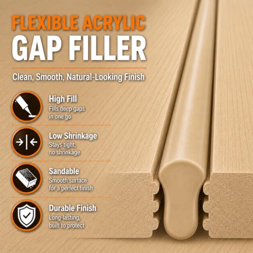 VICBTZT light oak wood floor gap filler for hardwood, laminate, vinyl, and LVP flooring