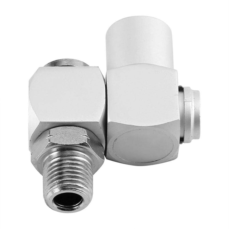 [Australia - AusPower] - Qiterr Pneumatic Swivel Joint 360 Universal Joint, 4 Pieces/Set Aluminium 1/4 Inch Universal Tool for Swivel Hose Adapter 360 Inch 