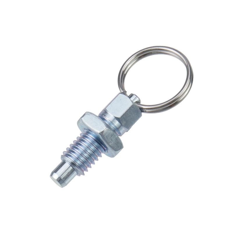 [Australia - AusPower] - 4Pcs Spring Plunger with Pull Ring Non-Locking Hand-Retractable Spring Plunger Small Indexing Pin with Pull Ring (M8-1.25-5) M8-1.25-5 4 
