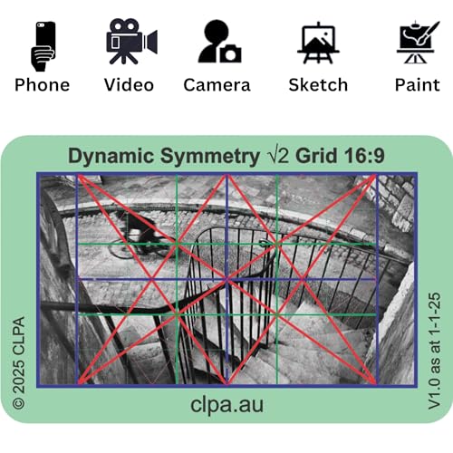Dynamic Symmetry Directors Viewfinder Set, 4 Layouts, 12 Cards Set - Dynamic Symmetry