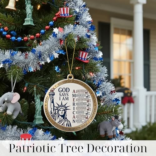 250th Anniversary God Says I Am Statue of Liberty Ornament Ornament Liberty God Says