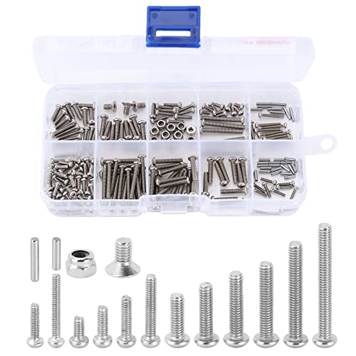 INJORA stainless steel hex screws, pins and nuts hardware kit for TRX4M 1/18 RC crawler car