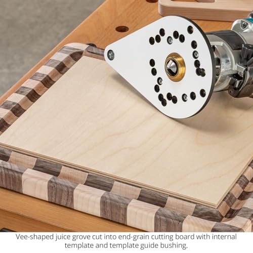 Ultra-Shear carbide-tipped juice groove router bit, 3/8-inch nose and 1/4-inch shank with chamfered lead-in
