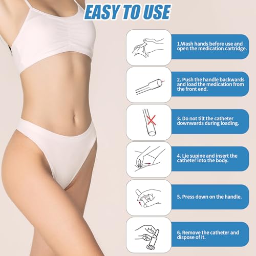 Pack of 30 Disposable Vaginal Cream Applicators for Approx. 1cm Capsules | Hygienic syringe for Vagisan lactic acid suppositories, hygienic thread applicators for most suppositories