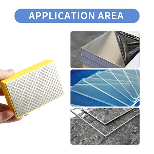 Vkinman angled diamond sanding pads for ceramic, stone, marble, tile, concrete, glass, and granite