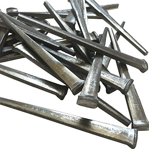 3 inch Antique Hardware Depot steel cut nails with square heads, 10d reproduction common nails, 1 lb pack