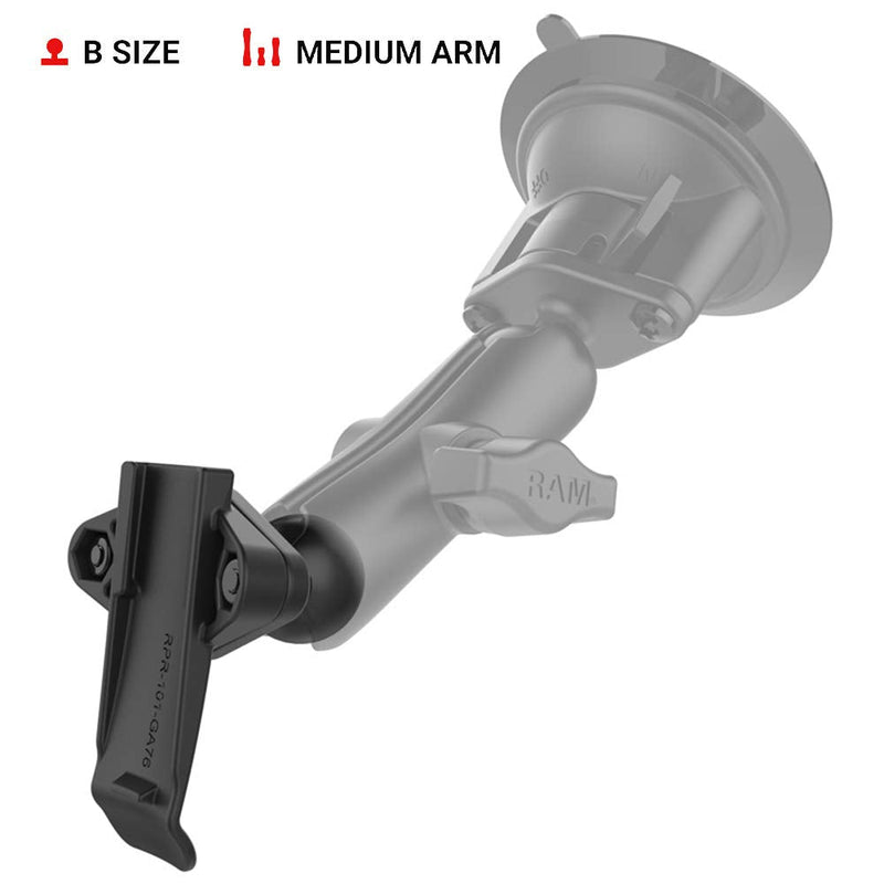 [Australia - AusPower] - RAM Mounts Spine Clip Holder with Ball for Garmin Handheld Devices RAM-B-202-GA76U with B Size 1" Ball 