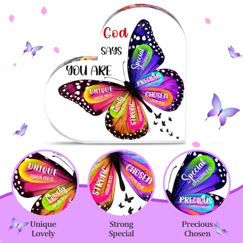 Christian Gifts for Women Butterfly Inspirational Religious Gifts for Mom