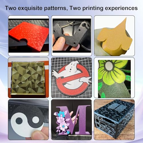 IdeaFormer Carbon PEO+Textured PEI Coating Double-Side Build Plate 235x235mm for Creality K1/K1C/Ender 5 S1/Ender 3 S1 Pro/Ender 3 S1/Ender 3 V3 SE/KE Spring Steel Plate