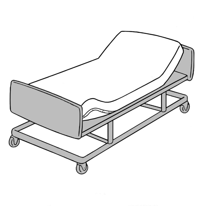 [Australia - AusPower] - TL Care Health Fitted Hospital Bed Sheet, Fits 84" x 36" x 16" Hospital and Home Care beds, Soft, Durable and Elastic-Free Sheet (1 Pack) 