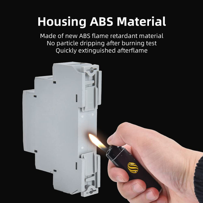 [Australia - AusPower] - Time Delay Relay, CNAODUN Delay Off HYCRT8-B1 0.1s-10days Delay AC/DC 24-240V Power Off Delay Relay DIN Rail Mount Type HYCRT8-B1,Single Function 
