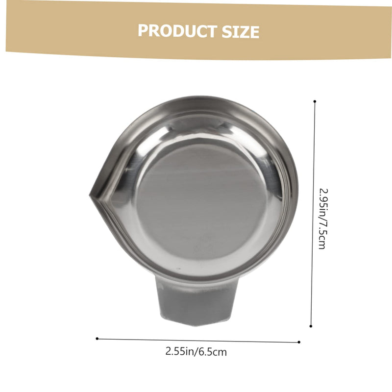[Australia - AusPower] - Garneck 2 x Stainless Steel Weighing Bowls Mini Weighing Plates for Electronic Scales Durable and Practical for Kitchen and Food 