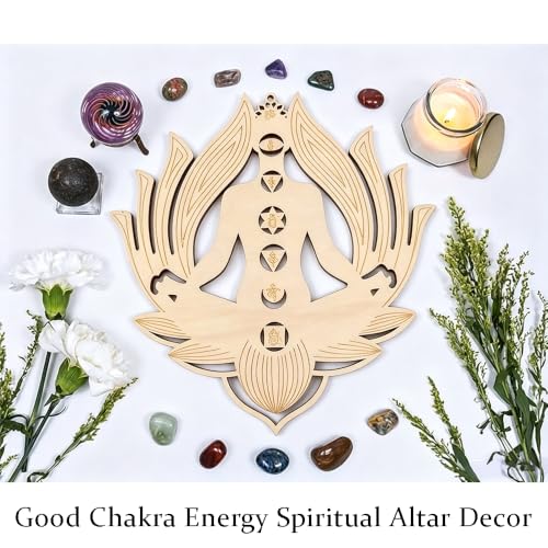 OULIGET Yoga Meditation Ornament Wood Wall Art,Zen Home Decoration Large Wood
