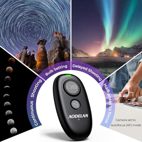 Upgraded Rechargeable USB-C Wireless Camera Shutter Release Remote Control Upgraded remote for Nikon