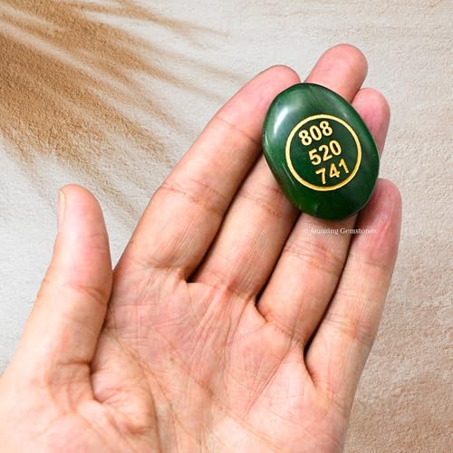 Amazing Gemstone Green Aventurine Zibu Symbols Crystal for Wealth Oval