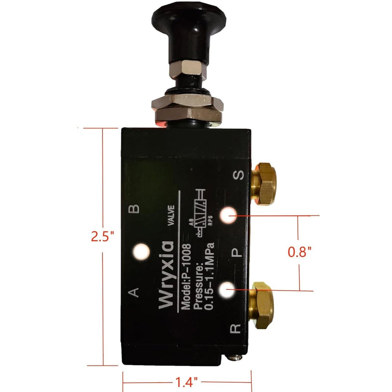 [Australia - AusPower] - Air Valve Push-Pull 4 Way 2 Position Manual Dump Truck Tailgate Valve BAV010 Classic 