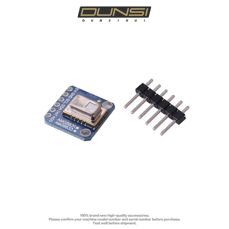 [Australia - AusPower] - DUNSIHUI AMG-8833 Thermal Camera Sensor AMG8833 88 IR Breakout Imager Array Temperature Sensor Module for Ardu ino Rasp Berry Pi Grid-Eye 8x8 Infrared Camera Array Board IIC I2C 3-5V 