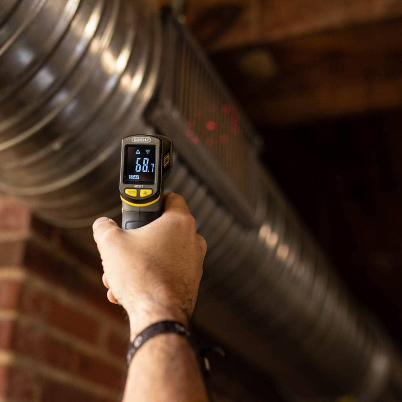 [Australia - AusPower] - General Tools Non-Contact Infrared Thermometer #IRT217, Laser Temperature Gun, Thermal Detector, 10:1 Distance to Spot Ratio 