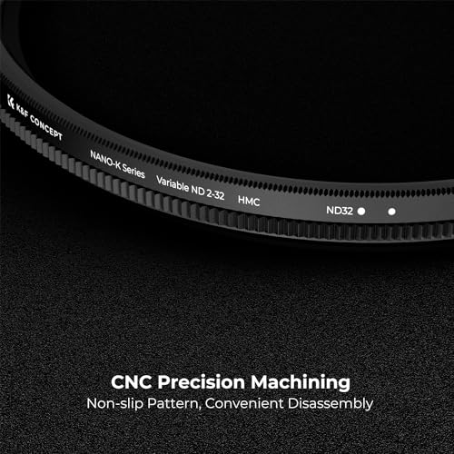 K&F CONCEPT 62mm Variable ND2-32(1-5 Stops) Lens Filter 18 Multi-Coating