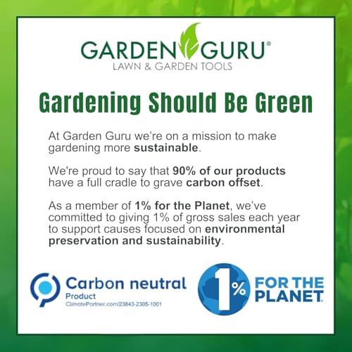 Garden Guru hand grass clipper scissors with forged steel shears and comfort grip handles for lawn edging