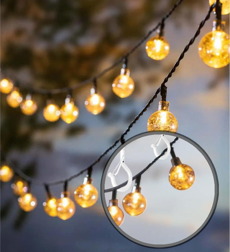 [Australia - AusPower] - 20 Pack Q-Hanger Hooks for String Lights,Ceiling Hooks for Hanging Plants,Screw Hooks for Wind Chimes,Bird Feeder,Lanterns,Christmas Decorations Outdoor String Lights Hooks?2.2" White? Q HOOKS?WHT/ 2“/ 20PACK) 