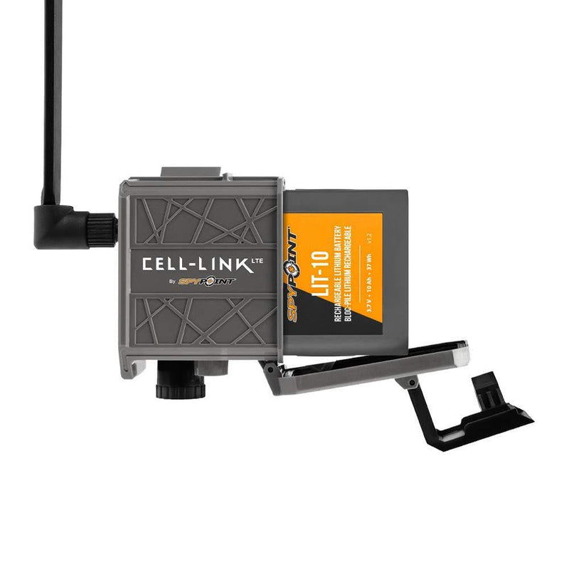 [Australia - AusPower] - SPYPOINT LIT-10 3.7V Rechargeable Lithium Battery LINK-MICRO | CELL-LINK 10 200mAh for Cellular Trail Cameras with Charging Power Cable Included | Cell Cameras for hunting Lithium Battery 