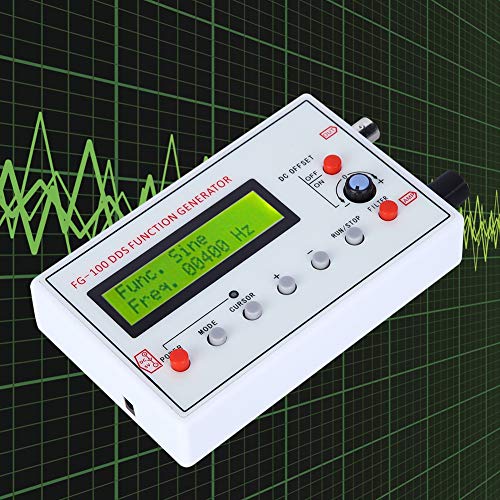 Frequency Generator, DDS Function Generator, Signal Generator, FG-100 DDS, 1HZ-500KHz Function Low Frequency Signal Generator Sawtooth Sine Waveform