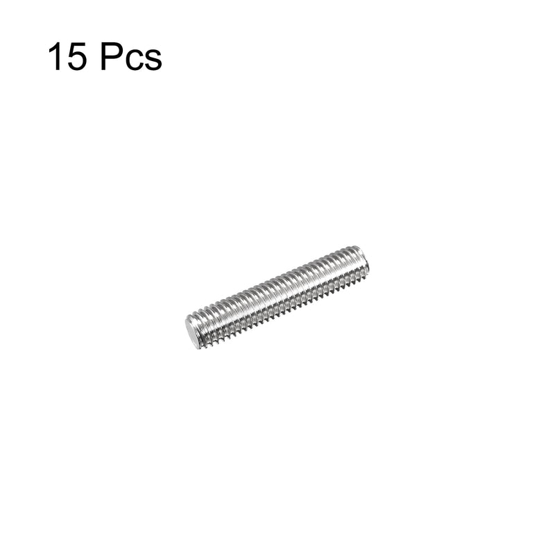 [Australia - AusPower] - MECCANIXITY Fully Threaded Rod M8 x 35mm 1.25mm Thread Pitch 304 Stainless Steel Right Hand Threaded Rods Bar Studs 15 Pack 