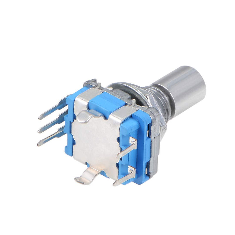 sourcing map 2 pieces 360 degree rotary encoder code switch digital EC11 7 | 15mm D-shaft
