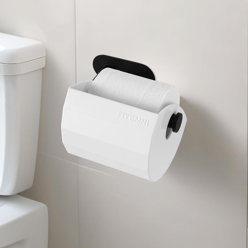 Toilet Paper Protector Cover, Cat & Dog Proof, Pet-Proof TP Guard Armor, Prevents Pulling & Chewing, Fits Most TP Roll Holders, Bathroom Accessory White