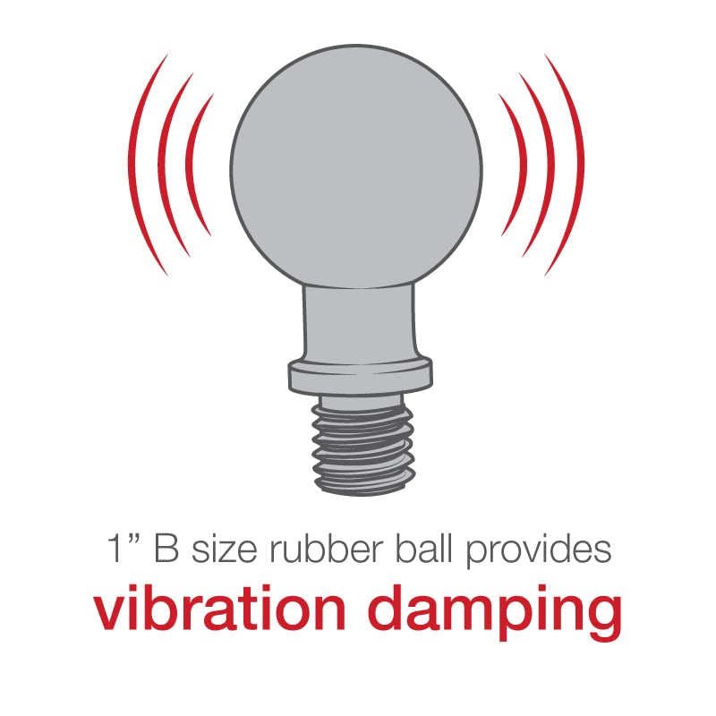[Australia - AusPower] - RAM Ball Adapter with M10 X 1.25" Threaded Post 
