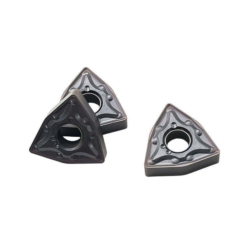 WNMG 432 / WNMG080408 Bronze Carbide Inserts, Indexable Inserts, Cutting Tools for Machining Steel Parts and Stainless Steel, Pack of 20