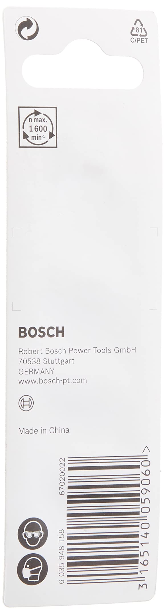 Bosch Professional Wood Twist Drill Bit Diameter: 3 / Total Length in mm: 61 Ø 3mm Diameter: 3 mm