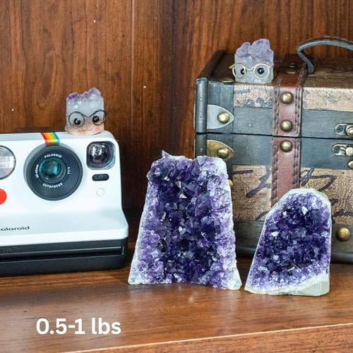 TRUENERGY Natural Amethyst Crystal Cluster, 0.5-20 lbs Grade AAA Dark Purple – Raw Quartz Amethysts Stone for Home Decoration, Positive Energy & Healing Crystals – Amatista Piedra 0.5 - 1 lbs