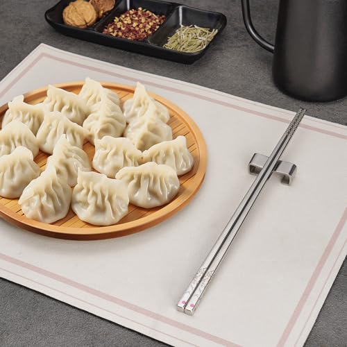 Stainless Steel Chopstick Gift Set, 9.8", Chinese Style All Style-5 Pairs Gift Set