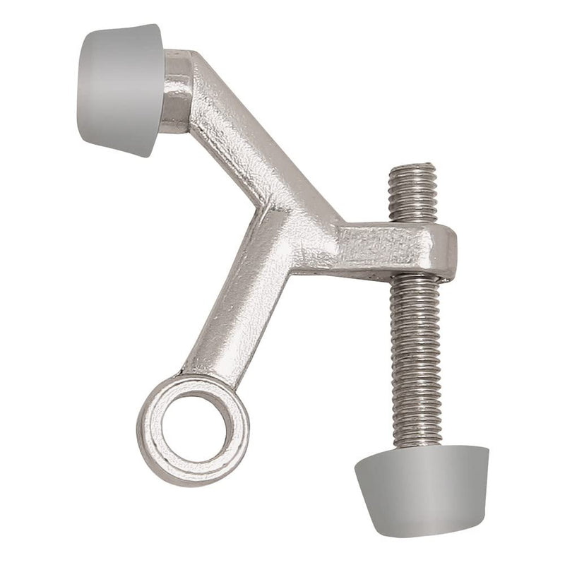 [Australia - AusPower] - Design House 181784 Hinge Pin Door Stop Wall Protector with Rubber Tip Adjustable Door Stoppers, Satin Nickel, 10-Pack 10 Pack 