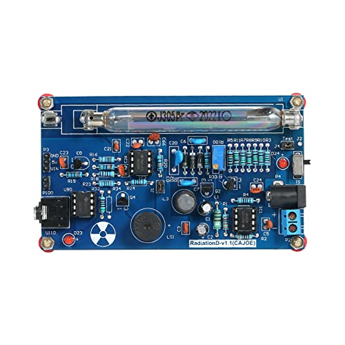 Shkalacar DIY Miller Tube Assembled Radiation Detector System, Tube Nuclear Radiation Detector Geiger Counter Kit Module Experimental Module