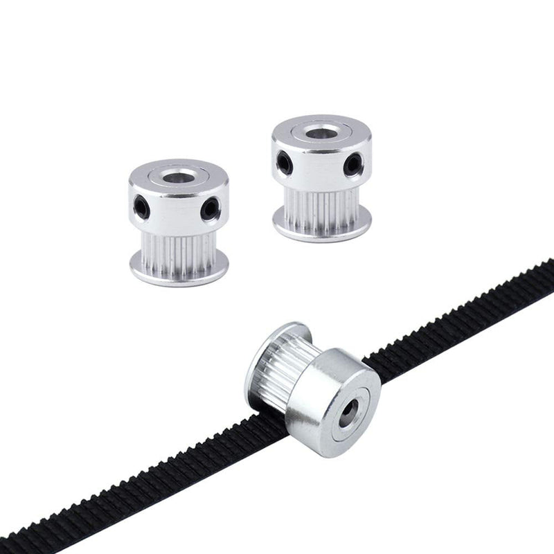 [Australia - AusPower] - FULARR 10Pcs Premium Aluminum Alloy GT2 Timing Pulley, 20 Teeth 5mm Bore GT2 Belt Pulley for 3D Printer 6mm Width Timing Belt 