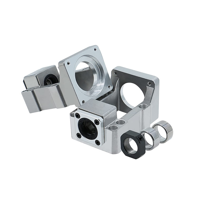 [Australia - AusPower] - Motor Mounting Bracket and BK12 Bearing End Support Block for Nema 23 Stepper Motor and Ball Screw 16mm Ballscrew SFU1604 SFU1605 SFU1610 as CNC Kit Parts BK12 Nema23 Motor 