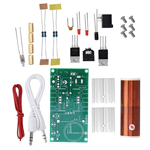 Tesla Coil, Tesla Coil Kit, Musical Tesla Coil, Tesla Coil Module, Plasma Speaker, Disassembled Mini DIY Electronics Kit, Tool, 15W DC 15-24V, 2A