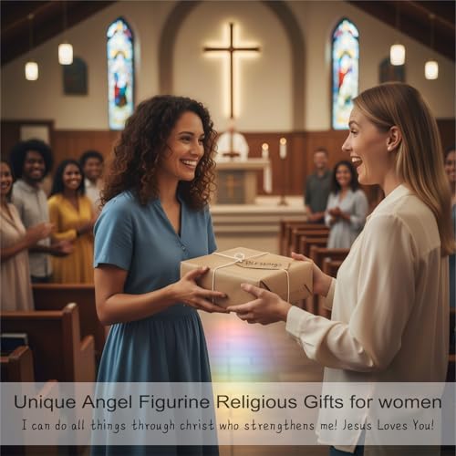 Christian Gifts for Women, 5.5" Resin Angel Figurines - Religious Gifts Christian Gifts