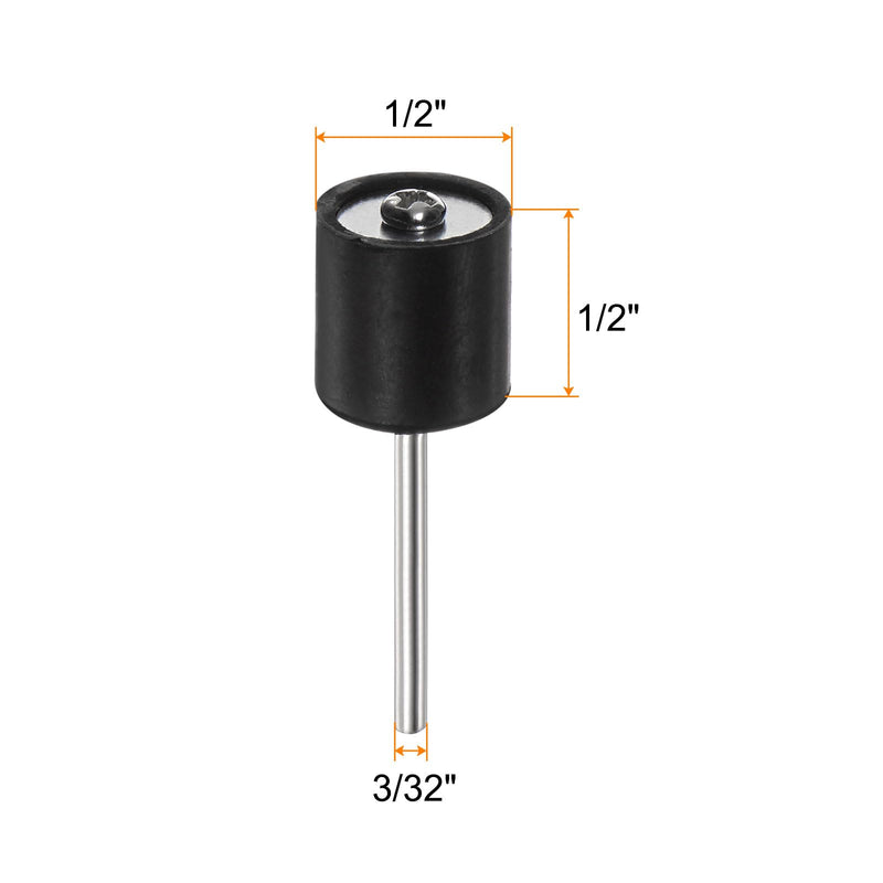 [Australia - AusPower] - QUARKZMAN 1/2 Inch Sanding Drum Rubber Mandrels 2.35 mm Shank Grinding Sleeve Holder for Drum Grinder Rotary Grinder Pack of 10 